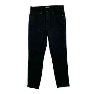 KIRKLAND SIGNATURE Black High Rise Skinny Fit Crop Jeans Size 10 Cotton Tencel